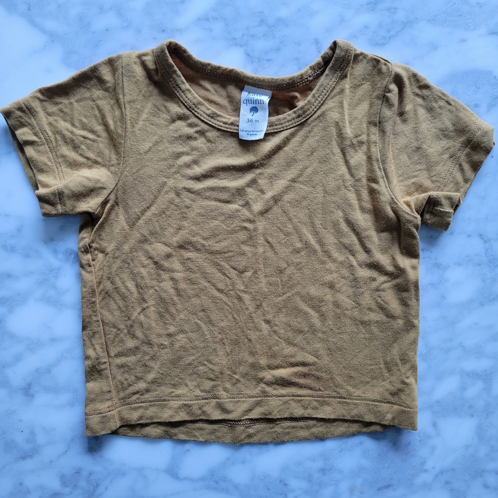 Kate Quinn Golden Yellow Baby Short Sleeve Tee